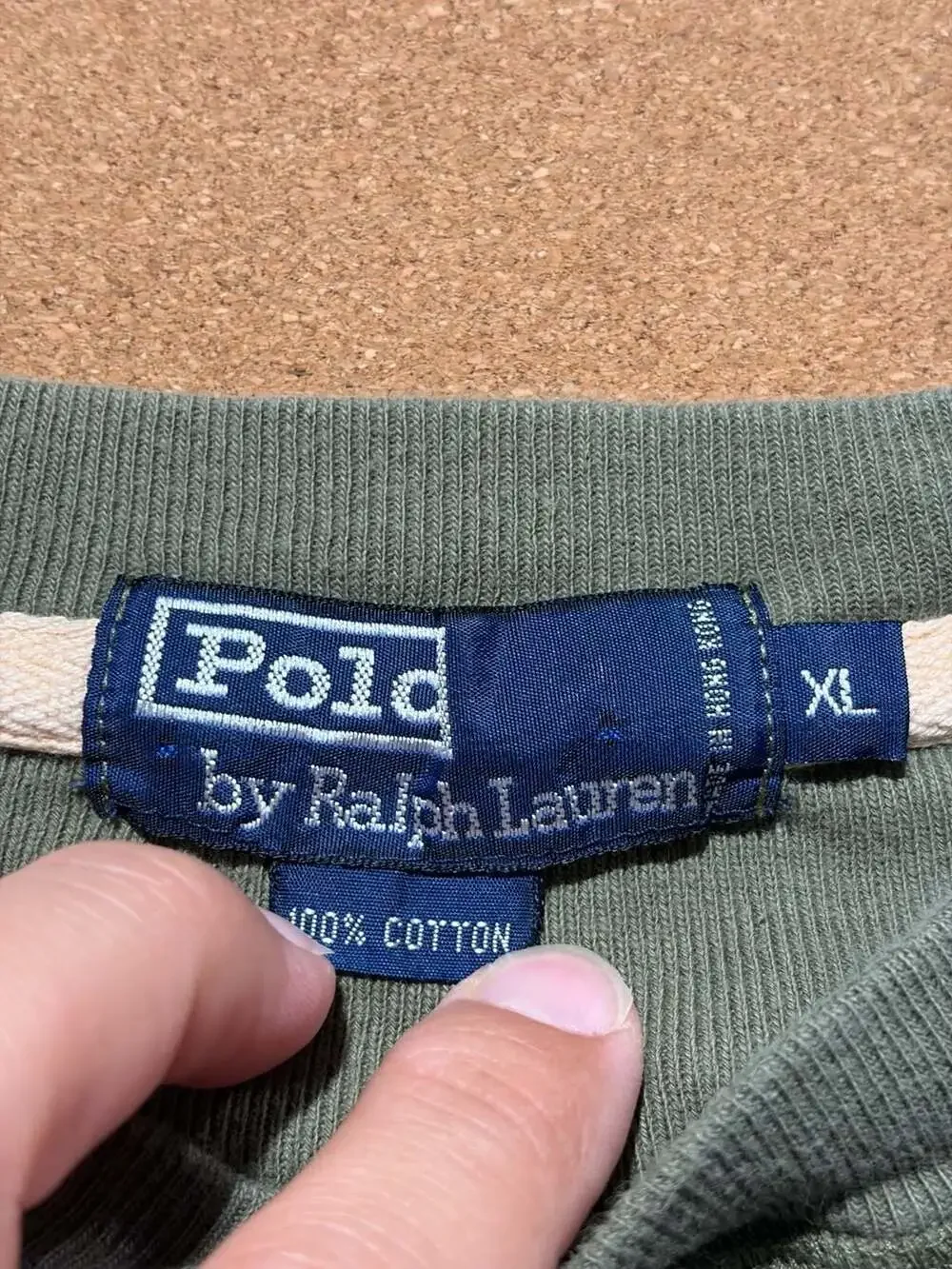 Polo by Ralph Lauren Long Sleeve Henley Shirt in Olive Green